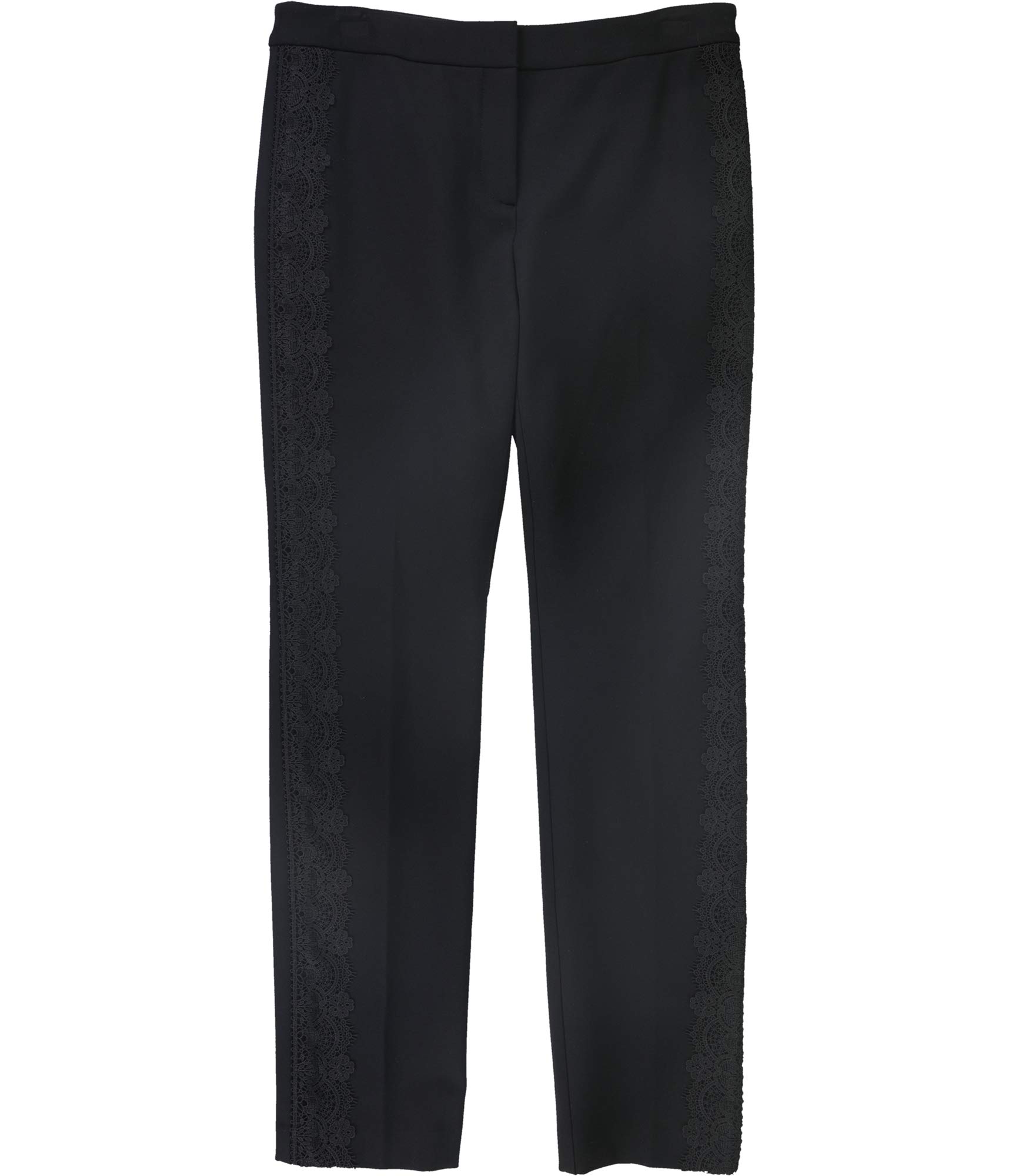 Alfani Womens Lace Trim Casual Trouser Pants Black 6