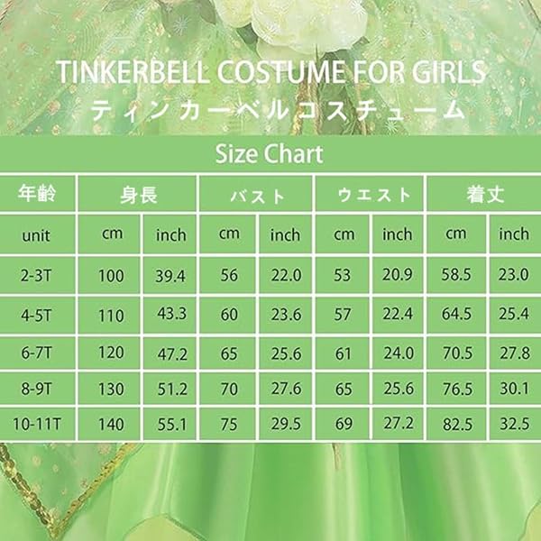 [Axaxa] プリンセス ドレス キッズ (プリンセスエプロン+魔法のステッキ+ティアラ)3点セット キッズコスチューム ワンピース イベント 演出 仮装 衣装 変装 舞台服 クリスマス ハロウィン 誕生日 プレゼント - 5