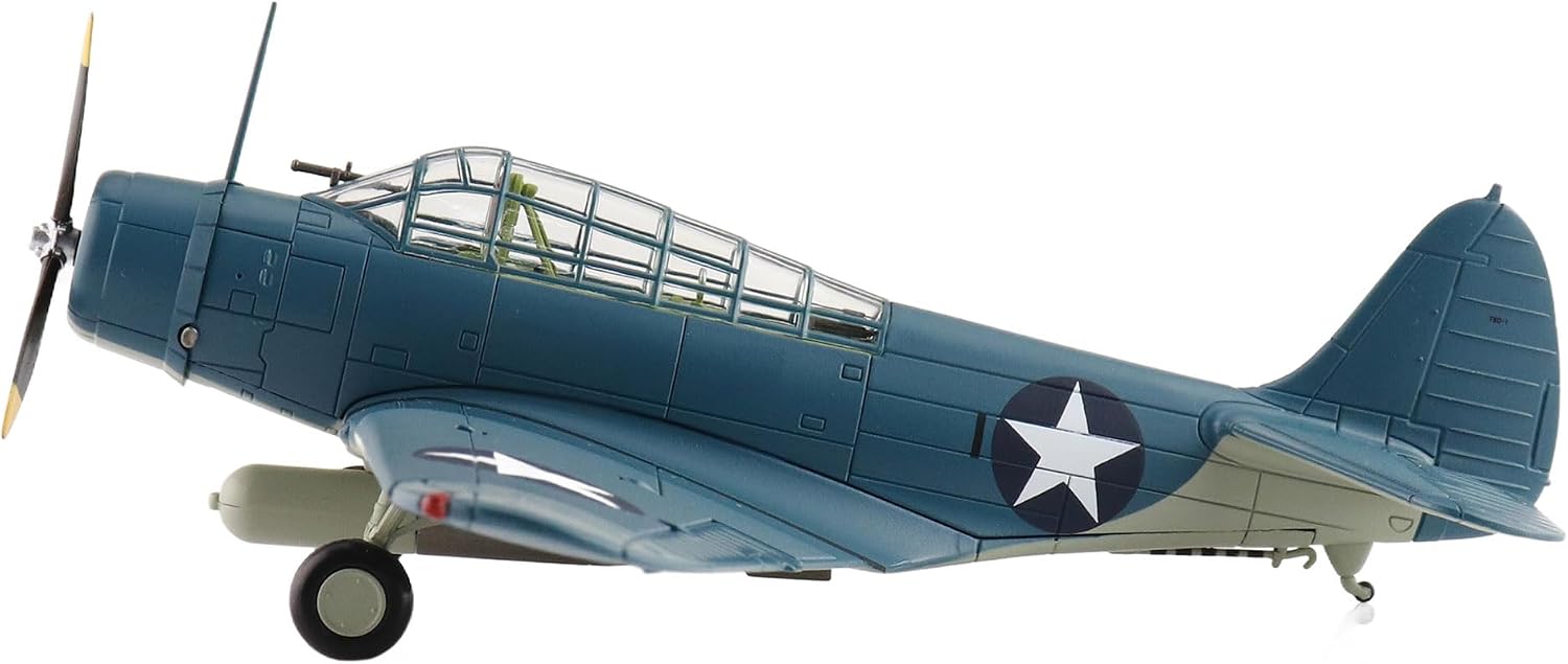 Hobby Master | 1:72 Scale Diecast Military Aircraft Replica | TBD-1 Devastator Battle of Midway Black 1, Lt Cdr EE Lindsey, VT-6, USS Enterprise, 4th June 1942 | Model SM8012