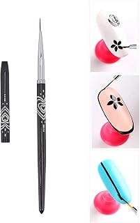 NICENEEDED Kolinsky Acrylic Nail Art Liner Brushes for Nail Art Design, Nail Art Brushes Nail Dotting Pen for Line Brush Nail Art