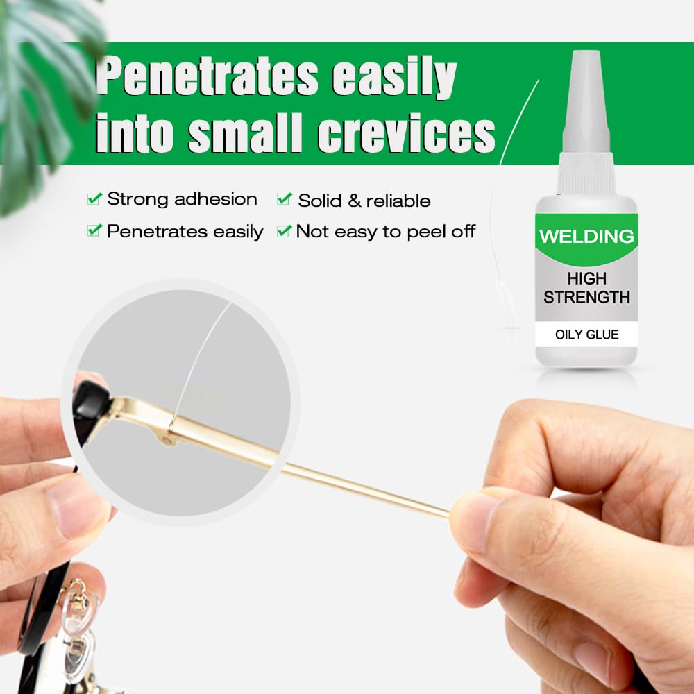 150ML Welding High-Strength Oily Glue, Upgrade Strong Glue for Everything, Instant Bonding Super Glue in 10s for Metal, Wood, Ceramics, Leather, Glass (1 pcs)