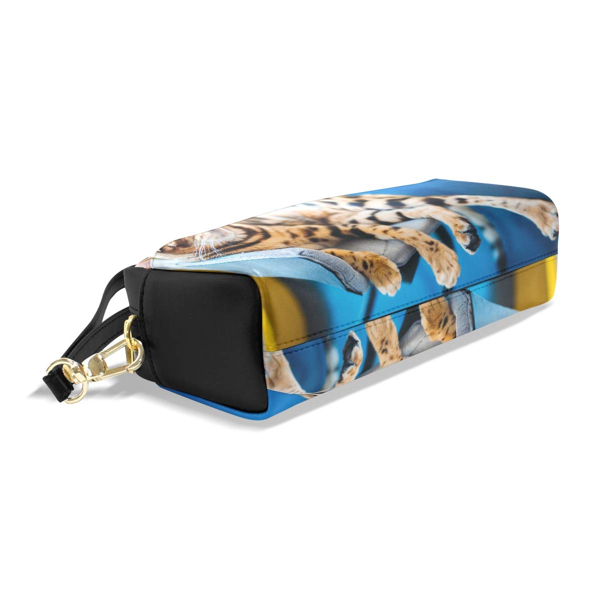 Imobaby Stifteetui Mit Bengal-Katzen Design – Aus PU-Leder, Wasserdicht, 20x8x7 Cm