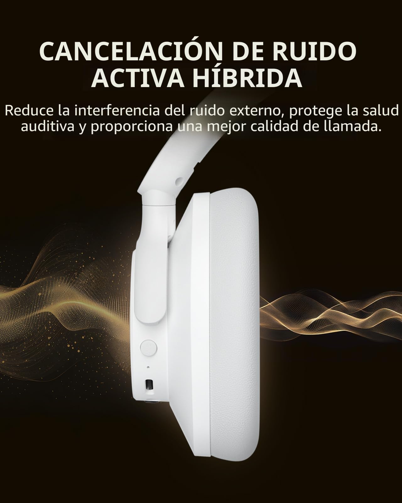Tronsmart Q20S Cascos Inalámbricos Cancelación de Ruido Activa Híbrida con Varios Modos, Sonido Hi-Res Audio, 60H Reproducción, Control de App, Ajuste Cómodo, Wireless Auriculares con Micrófono