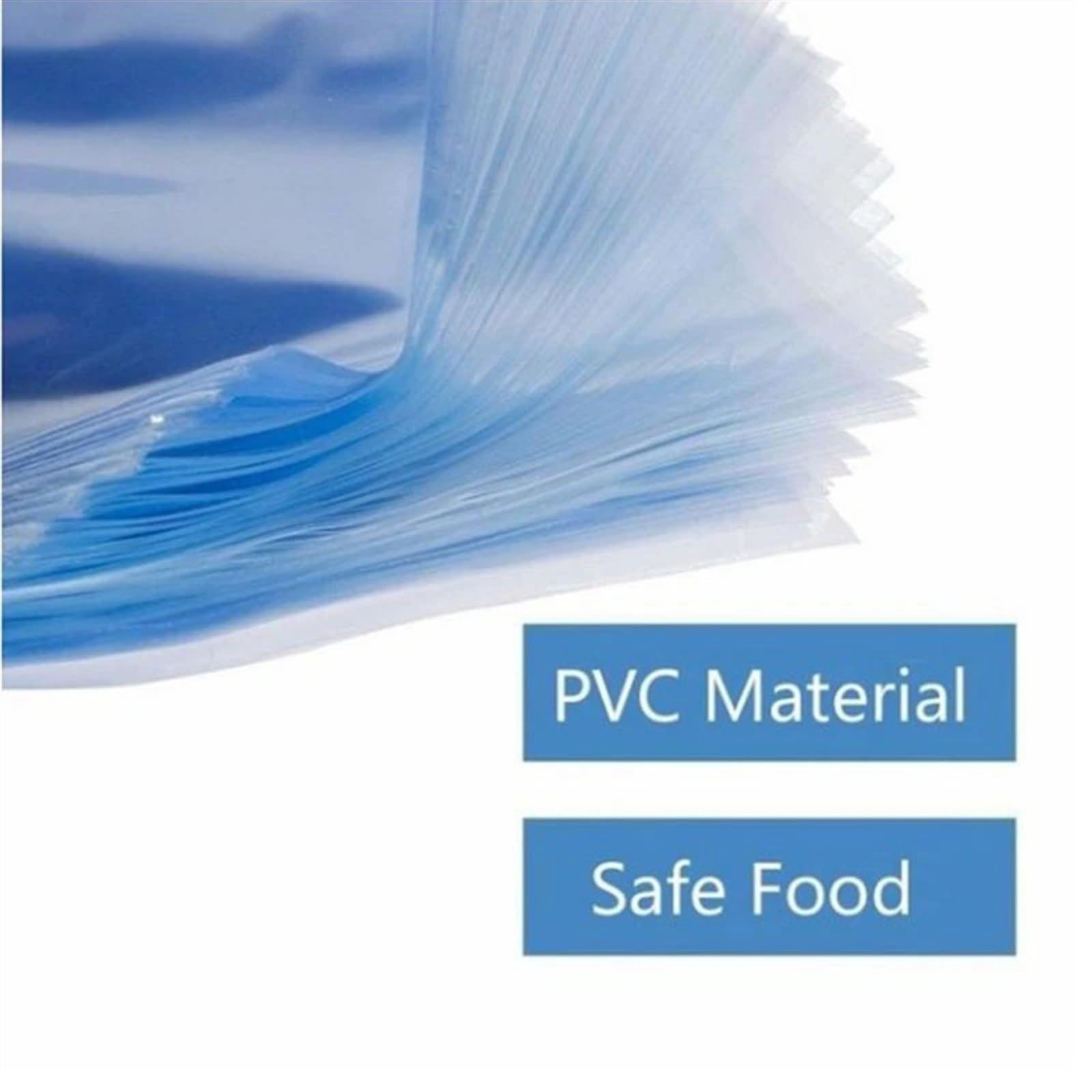 Sac en Film thermorétractable en PVC, 100 pièces, Bricolage, souffleur, thermoscellage, Bouche Plate, Stockage étanche, Sac en Plastique Transparent (Color : 100pcs(1bag), Size : 30X40cm)