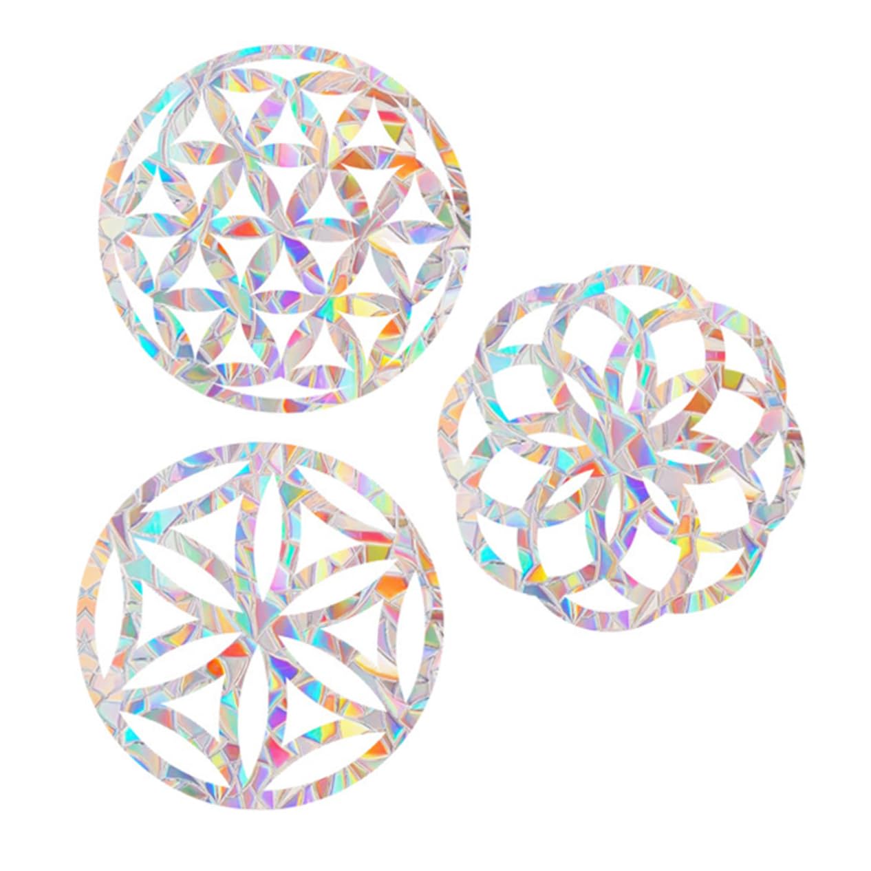 Autocollants collision arc-en-ciel Cabilock pour vitres