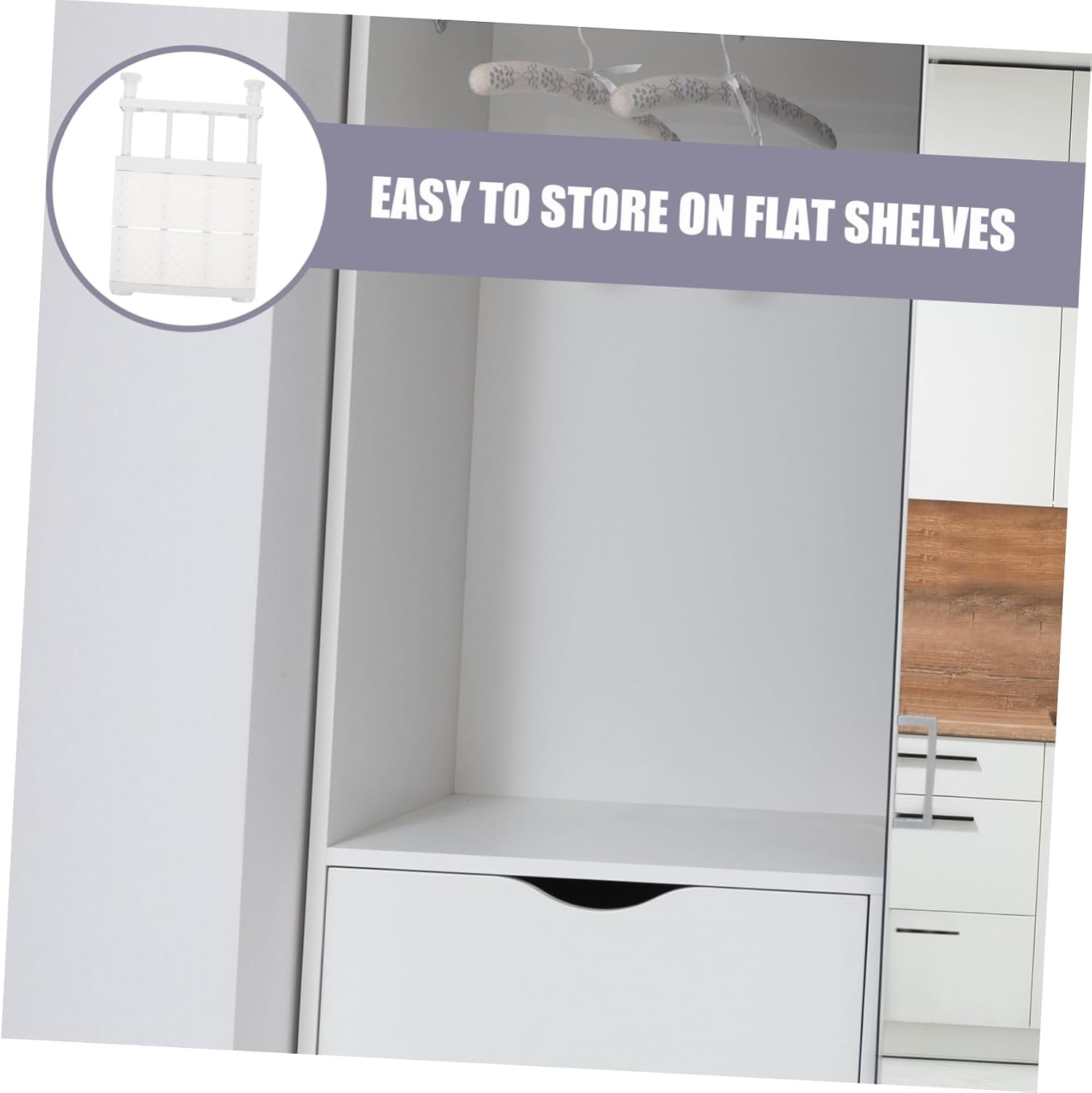 Telescopic Frame Shelf Heavy Duty Telescopic Storage Non-Slip Wall Mount Shelf