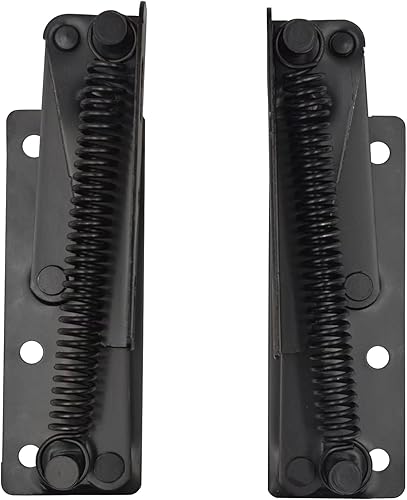 Miniatura 6 de 2 pares de bisagras de soporte de almacenamiento de muebles, soportes de resorte de elevación plegables, cajones inclinables para armarios de