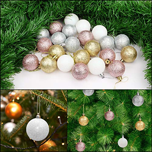 Weihnachtskugeln Belle Vous Set mit 48 Christbaumkugeln 4cm