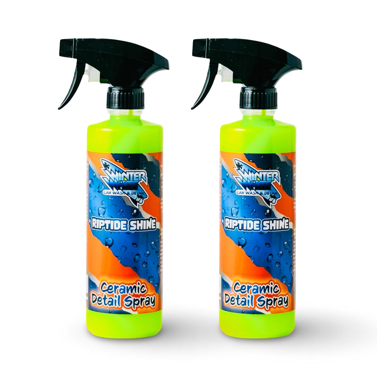 Winter White Riptide Shine Ceramic Detail Spray, Incredible Shine and Protection for Vehicle Paint, Extreme Water Beading, Safe for Cars, Trucks, Motorcycles, RV's and More, 16 oz. (Pack of 2)