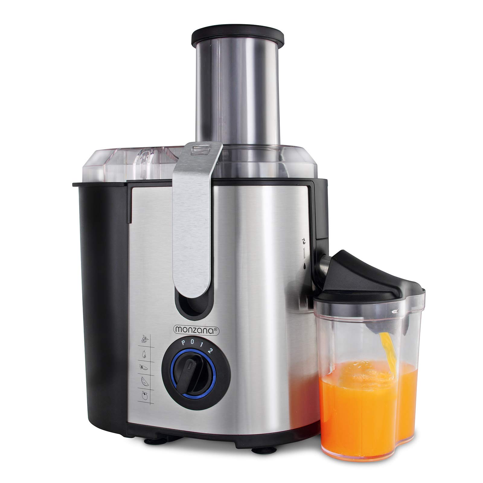 Monzana Whole Fruit and Vegetable Juicer Machine 1100W Extractor Centrifugal Stainless Steel