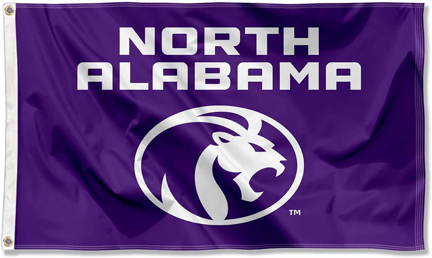 North Alabama Lions Primary Logo Large Grommet Banner Flag