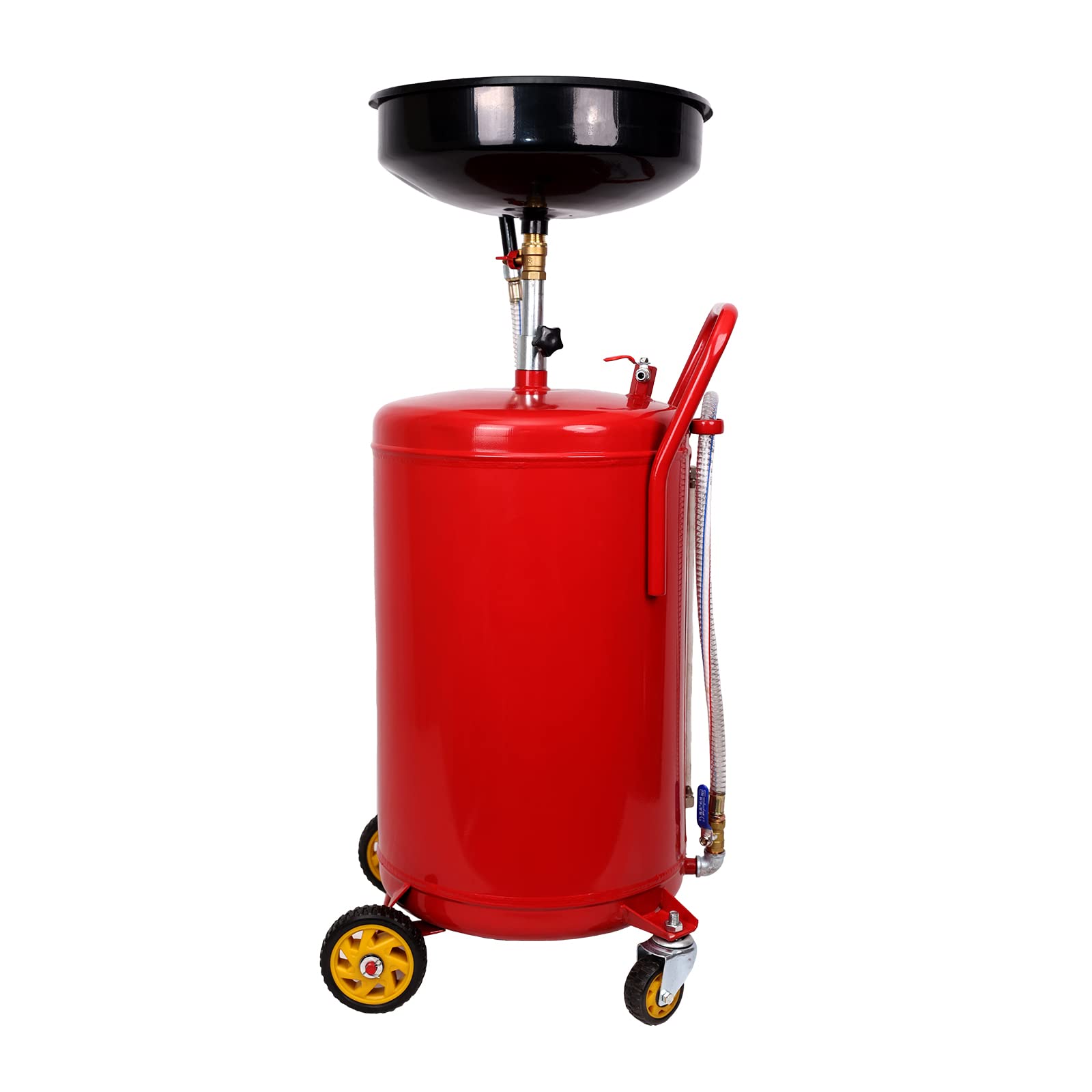 20 Gallon Portable Waste Oil Drain Tank Oil Drain Container Adjustable Funnel Height for Changing Car and Truck Motor Oil