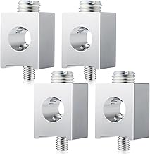 Blulu 4 Pieces #4-2/0 Neutral Lug Kit Circuit Breaker Ground Lugs Aluminum Grounding Lugs for Electrical Connections(4 Pieces, 4-2/0)
