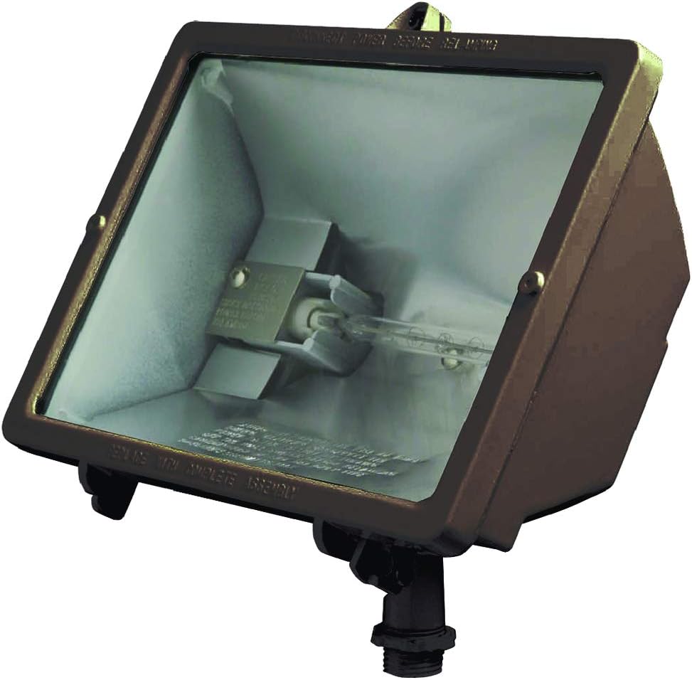 Outdoor Lighting Q-500-B Q-Series Quartz Floodlight, Bronze
