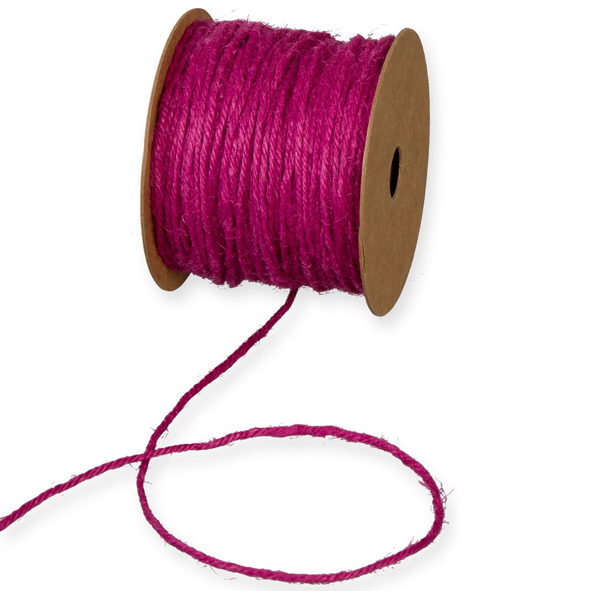 Jute Kordel Fuchsia 1,5mm X 50m - Naturbast Schnur Für Deko, Geschenke & Basteln
