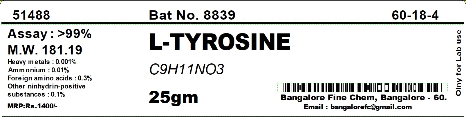 BFC L-TYROSINE - 25gm, (C9H11NO3) CAS No:60-18-4.-image-32