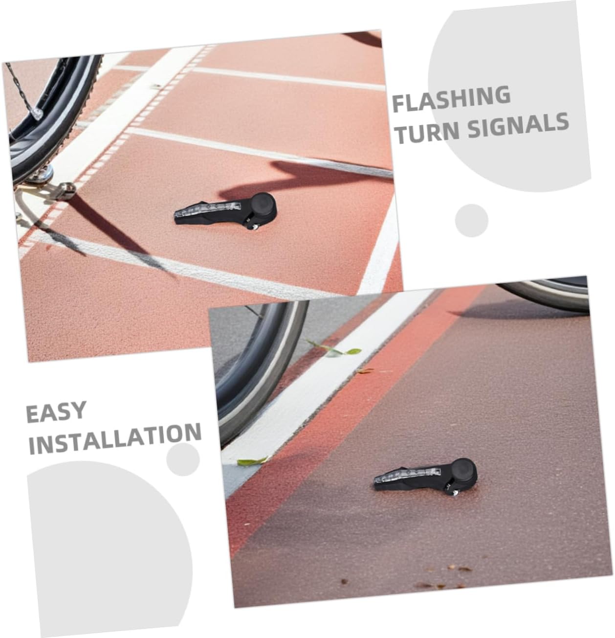 2 Pairs LED Handlebar Turn Signals Bicycle Grip Lights for Night Riding Electric Bike Safety Accessories High Powered Illumination Easy Installation
