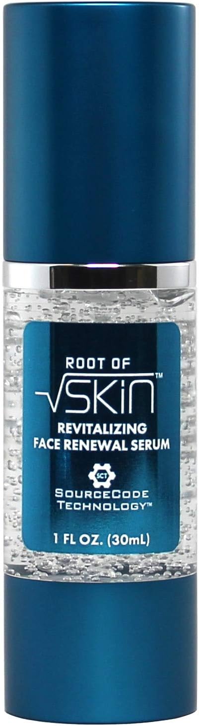 Revitalizing Face Renewal Serum by ROOT OF SKIN™ | Stem Cell Anti-Aging Serum + Hyaluronic Acid, Amino Peptides, and young skin stem cell extracts | Restores what is lost with age, Style By Science