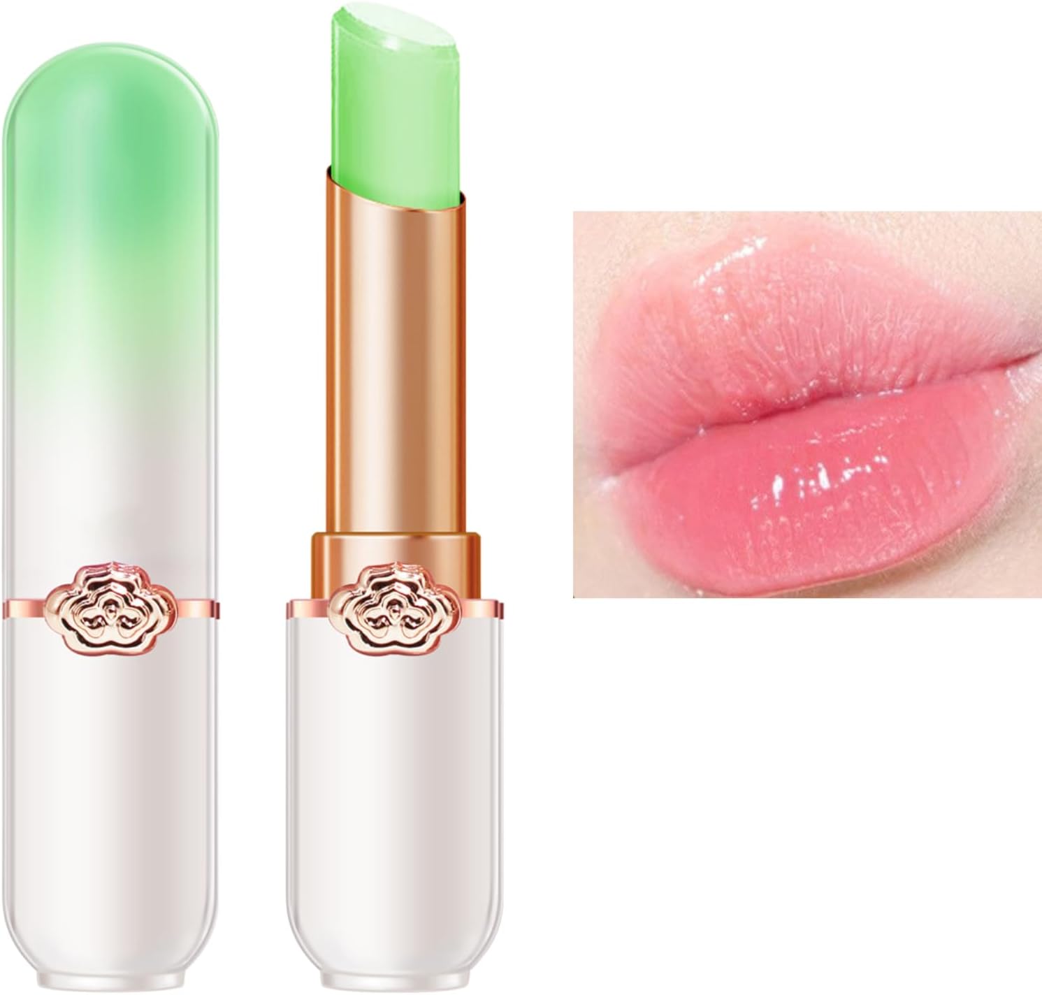 TongyendAloe Lip Balm, Tinted Lip Balm, Color Changing Lipstick, Lip Oil, Lip Tint Lipsticks For Women Long Lasting Moisturizing Waterproof Plumping Lip Glossier Lip Care