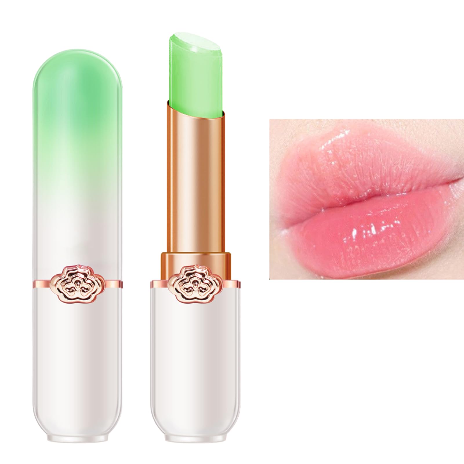 TongyendAloe Lip Balm, Tinted Lip Balm, Color Changing Lipstick, Lip Oil, Lip Tint Lipsticks For Women Long Lasting Moisturizing Waterproof Plumping Lip Glossier Lip Care