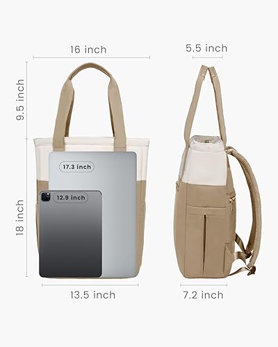 Miniatura 9 de LOVEVOOK Mochila para laptop para mujer mochila de viaje de trabajo para mujer mochila de escuela bolsa de enfermera mochila de computadora para