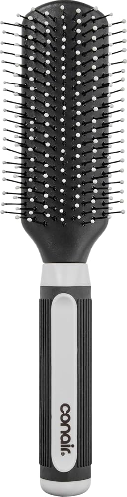 Cepillo para desenredar Conair Salon Results: para hombres y mujeres, todo tipo de cabello con cerdas de nailon