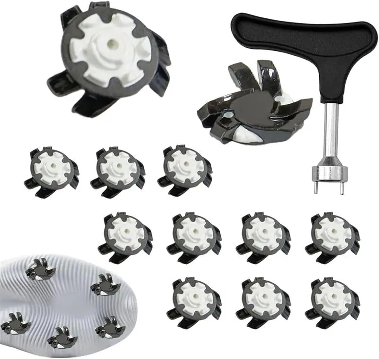 Golf Shoe Spikes 30pcs Anti Slip Cleat Replacements Training Parts