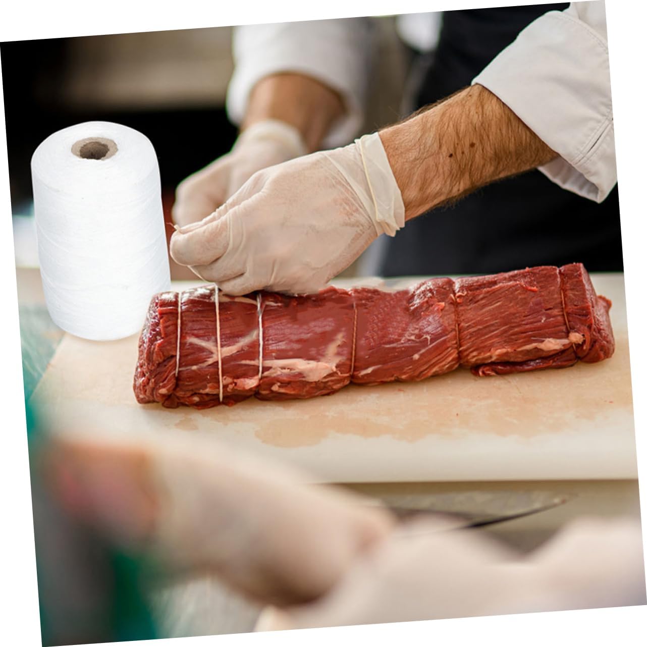 Vaguelly Cooking String for Meat Kitchen Twine Edible Cotton Thread for Sausage Tie up