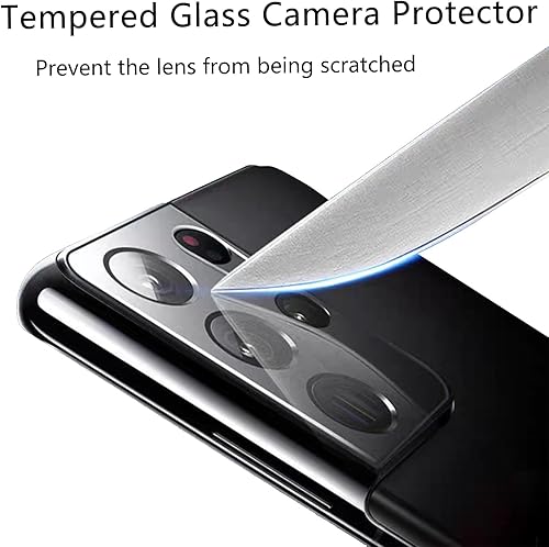 Miniatura 5 de Paquete de 2+2 Protector de pantalla de vidrio templado para Samsung Galaxy S21 Ultra 5G 6.8 pulgadas HD Protector de vidrio templado dureza 9H