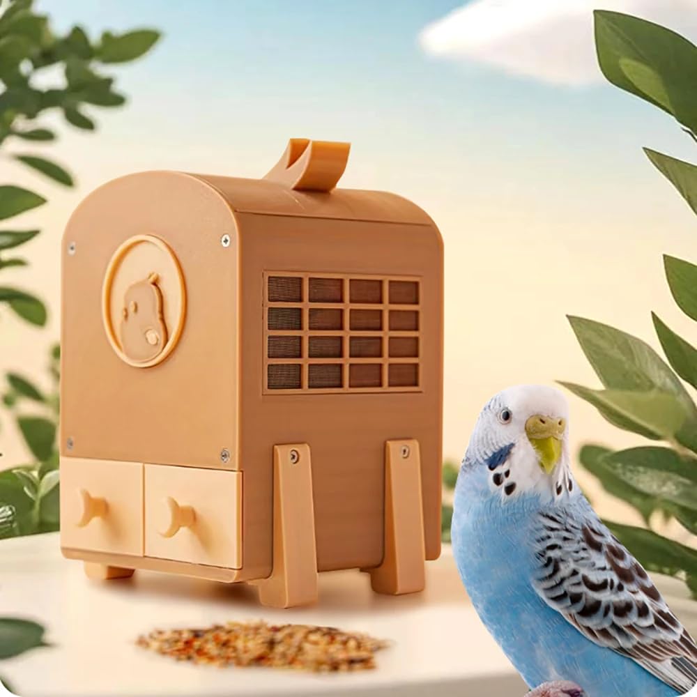 Décortiqueur de Graines pour Perroquets, Séparateur de Graines pour Oiseaux, Souffleur d'Air Portable et Réglable pour Millet et Graines