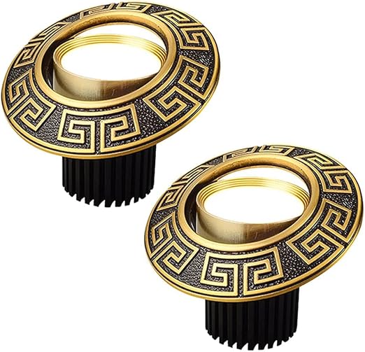 LEGZIT 2 Pack COB Geborsteld Messing Plafond Downlight Verstelbare Hoek LED Inbouwlamp 2.5-3.5 Inch Goud Anti-Glare Panel Lights 3W,5W,7W,10W,12W Eyeball Ceilling Potlight