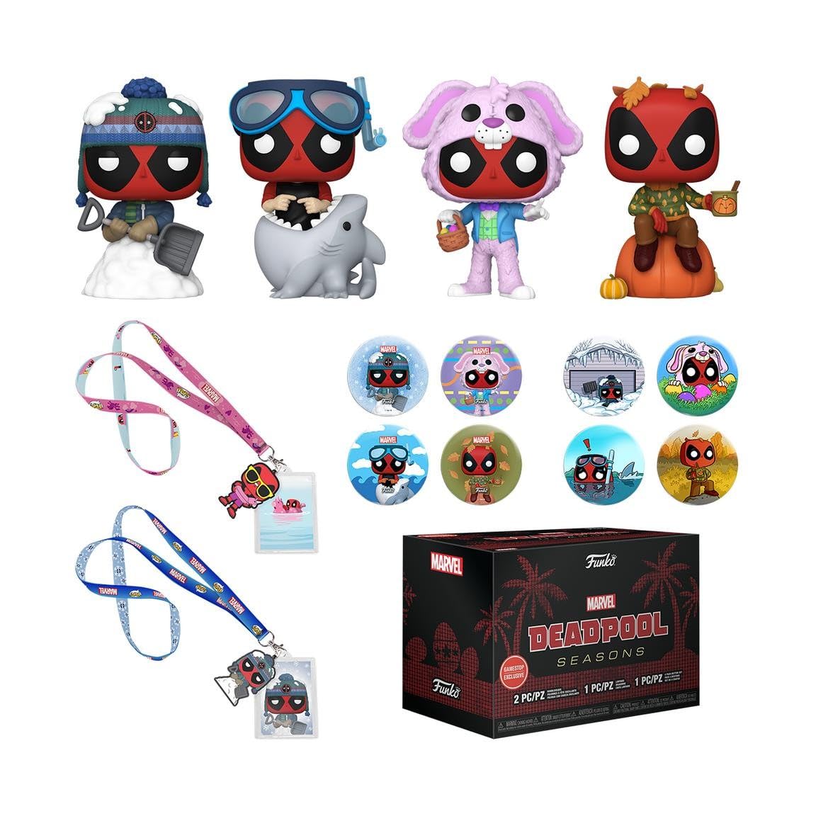 Funko Gift Box! Marvel: Deadpool Seasons (Exc) 74584 - Collectable Vinyl Figure - Gift Idea - Official Merchandise - Toys for Kids & Adults - Model Figure for Collectors and Display