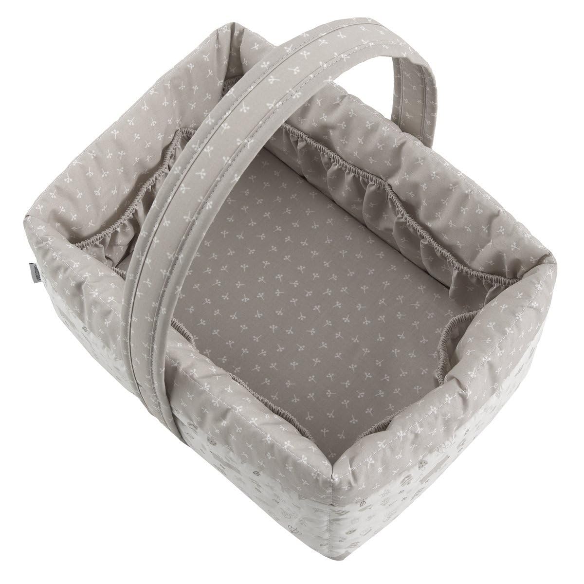 Cambrass - cestino neonato neonato - cesto portaoggetti per articoli per l'igiene del bambino - organizer per pannolini multifunzionale - 22,5x29x29 Cm Abete Beige
