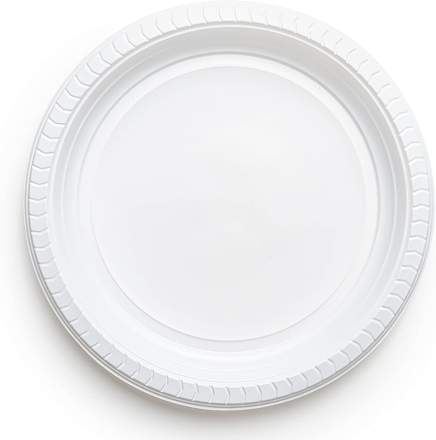 Bluetable Plastic Plates Bulk 9 Inch [800 Count] – White Disposable Plates Dinner Plate Every Day Microwaveable Plates - Platos Desechables Party Dessert Plates - Plates for Everyday [800 Pack/Case]