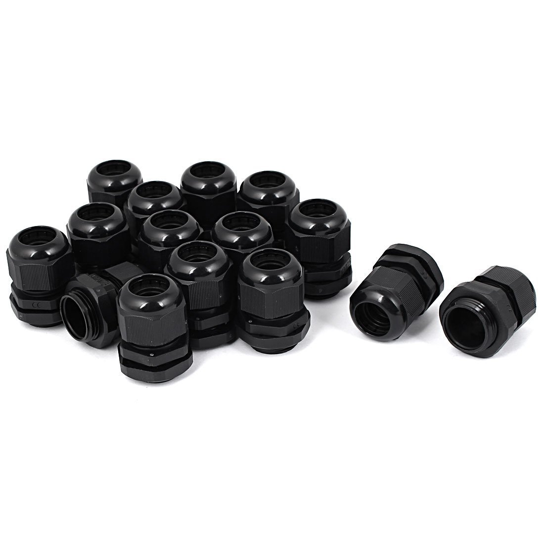 5 Pressacavi M20 In Nylon Nero – IP68, Impermeabili, Per Cavo TRS, Diametro 20 Mm