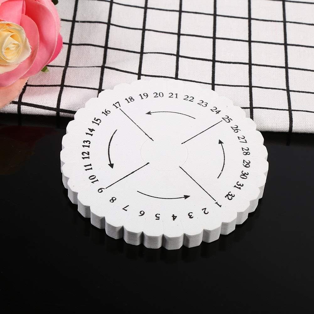 Nikou 2Pcs Braiding Disk - Round Square Kumihimo Disk Macrame Braided Cord String Bracelet Handmade Weaving Disk