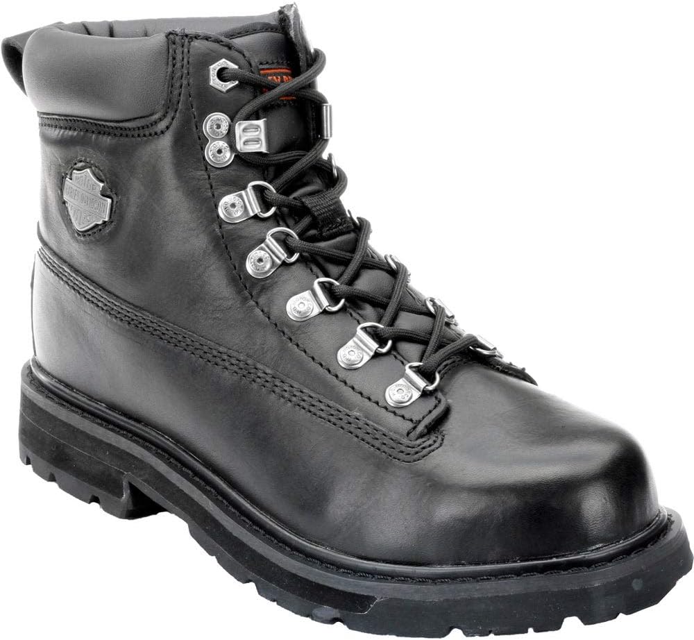 Harley-Davidson Men's Drive Motorcycle Steel Toe Black Boots D91144