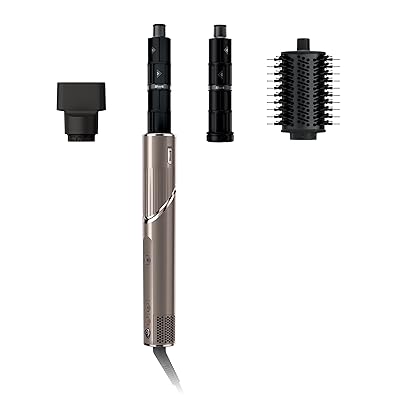 Shark HD430 FlexStyle Air Styling & Drying System, Powerful Hair Dryer Brush & Multi-Styler with Auto-Wrap Curlers, Paddle Brush, Oval Brush, Concentrator Attachment, Stone