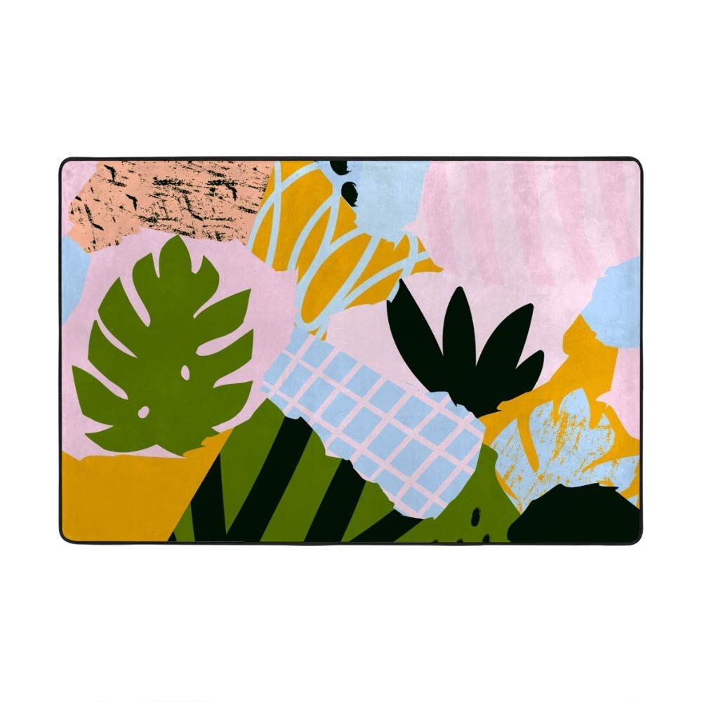 Tapis de sol velours corail doux anti-poussière et facile à laver