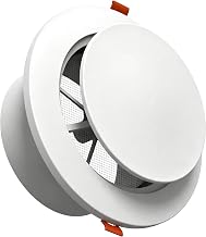 Aygrochy 100mm ABS Ventilation Grille with Mosquito Net Grill, Round Adjustable Air Vent for VMC, Exhaust Fan, Bathroom, Garage