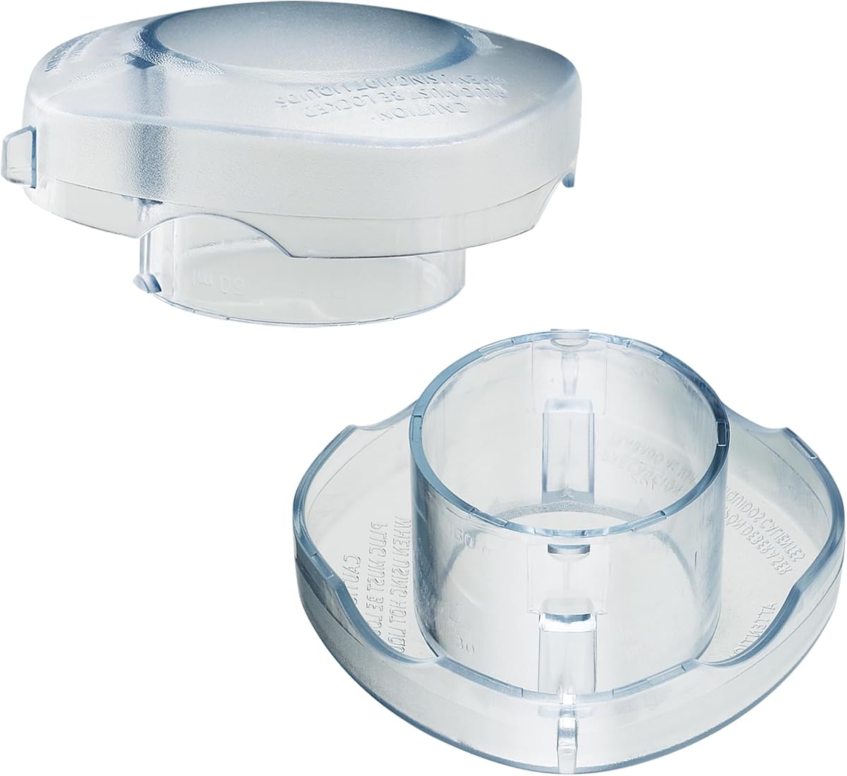 2 Packs Lid Plug Replacement for Vitamix 64oz High Profile Container | Clear Blender Accessories Parts fits Vitamix 4500, 6000, and 6300 Series, Machine 2 Speed, Vita Prep, Vita Prep 3