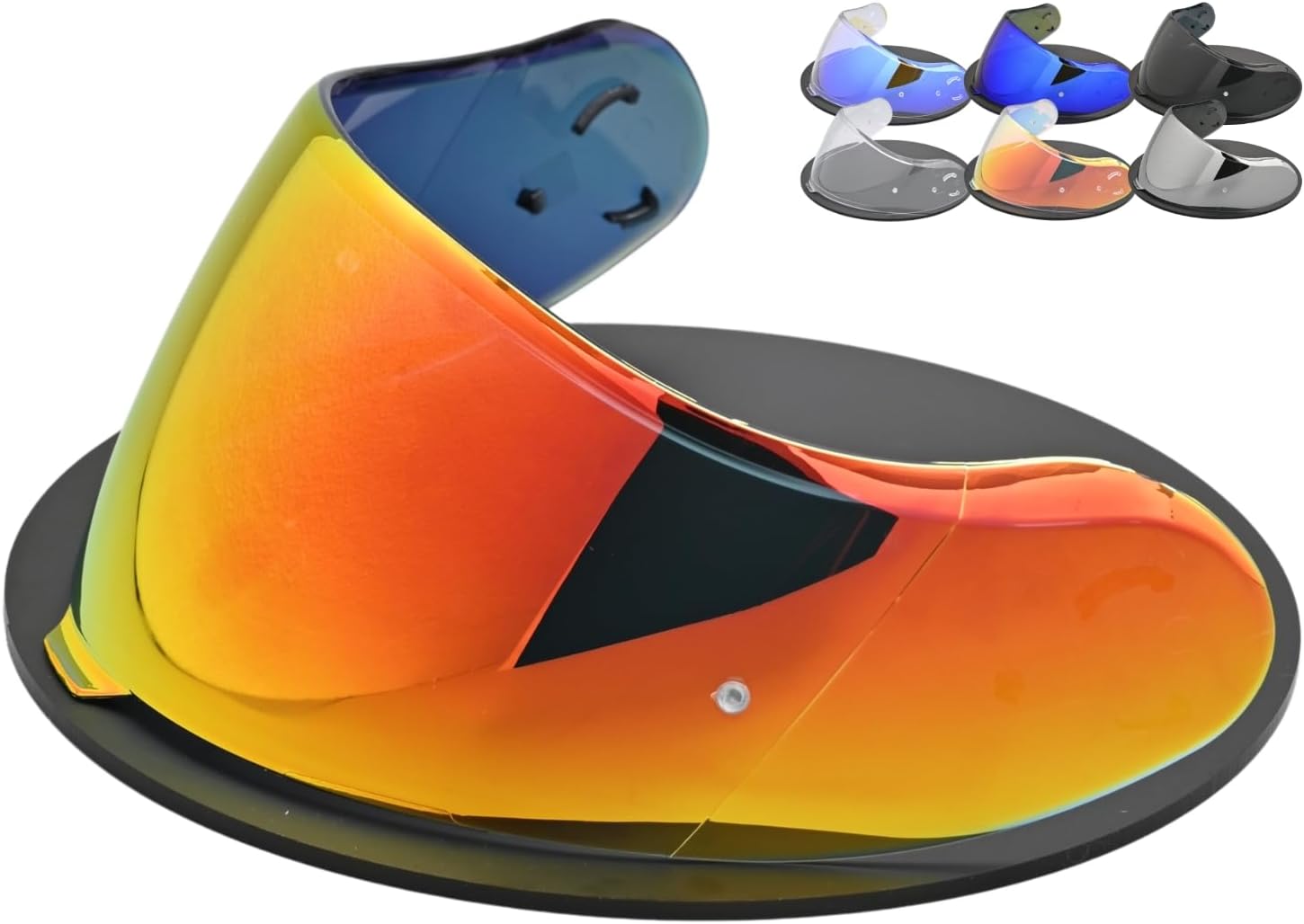 Compatible with SHOEI Neotec 3 Helmet Visor Replacement Neotec 3 CNS-3C Motorcycle Helmet Face Shield UV Protection Anti-Scratch (Revo Deep Gold Red)