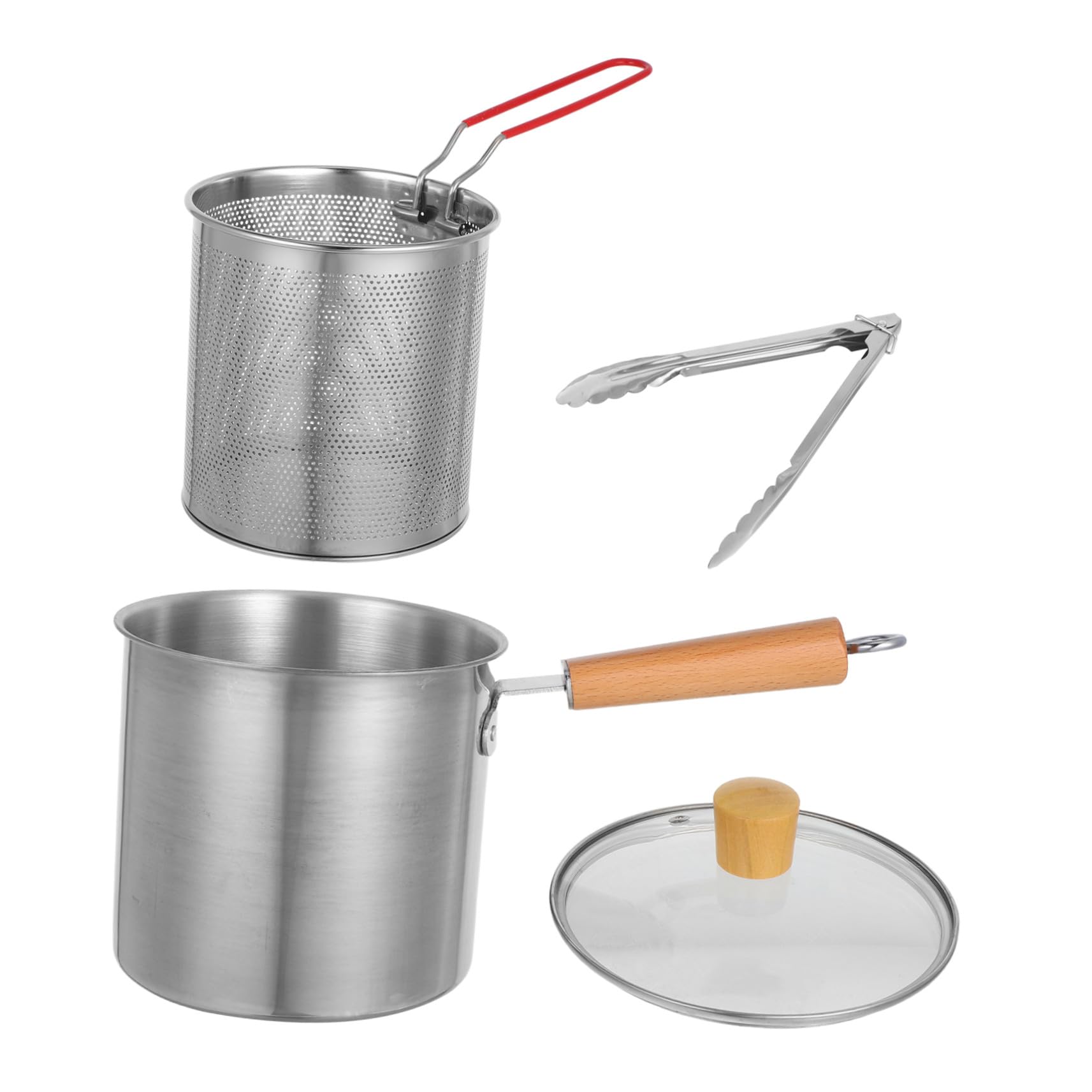 Friteuse avec panier 3l en acier inoxydable 304 compacte STOBAZA
