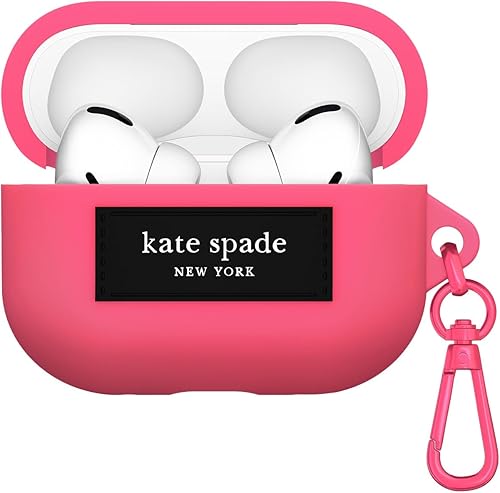 Vista 12 de kate spade new york Funda protectora para AirPods Pro 3 con clip de anillo para llavero, diseño de puntos de cereza, compatible con AirPods Pro