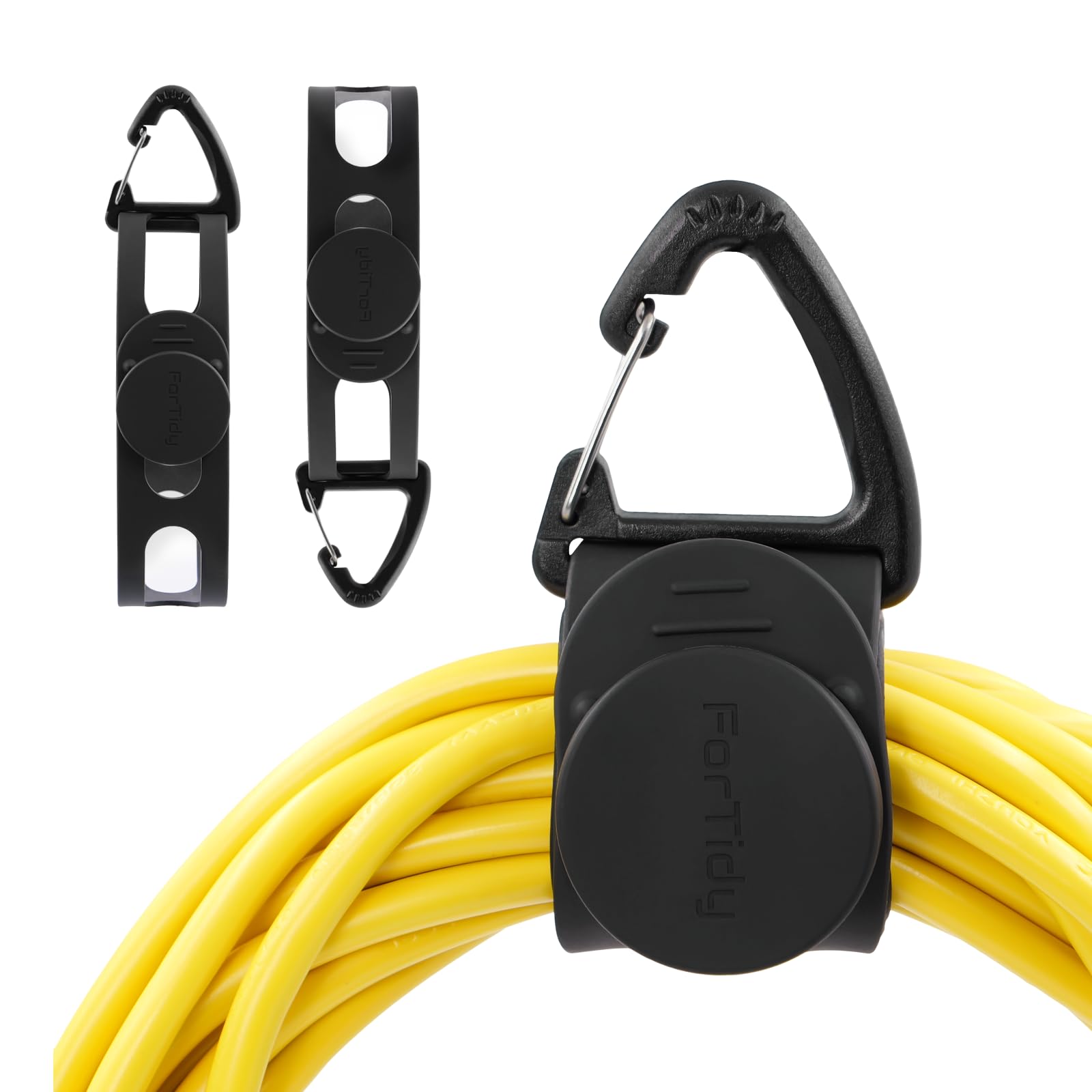 Organización de cables sin enredos usando bridas de utilidad ForTidy de 15.75 pulgadas