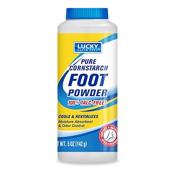 Lucky Super Soft Delta Brands & Products 11367-12 Foot Powder, Moisture-Absorbent, 5-oz. - Quantity 1