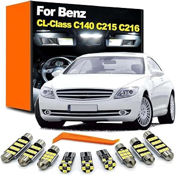 Car Accessories LED Interior Light Kit, for Mercedes Benz MB CL Class W140 C140 W215 C215 W216 C216 CL500 CL550 CL600 CL63