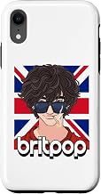 iPhone XR Britpop Logo 1990's British Pop UK 90's Guitar Rock Music Case