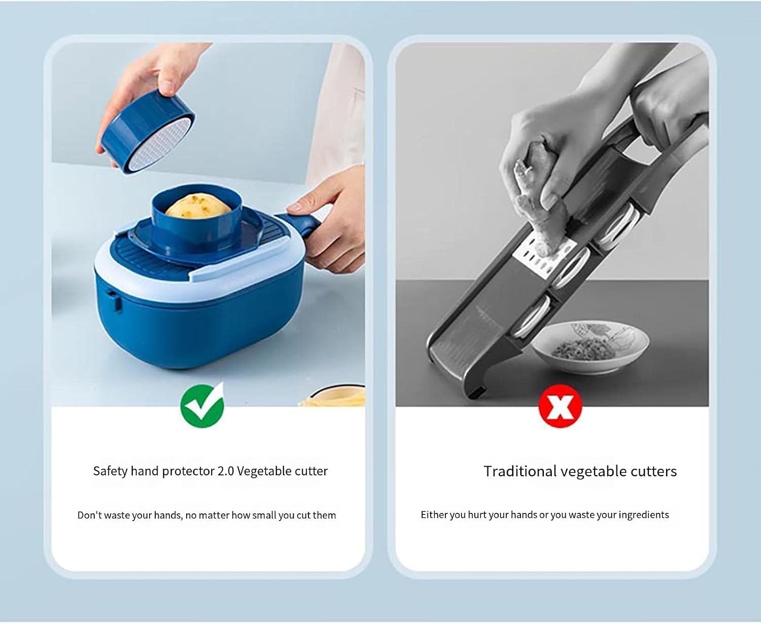 Vegetable Slicer, Mandoline Slicer,Cheese Grater, Onion Cutter with Container, Kitchen Gadgets Essentials