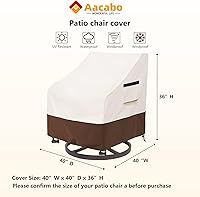 Vista 151 de Funda impermeable para mesa de centro para exteriores, rectangular para mesa auxiliar pequeña, para exteriores, rectangular, impermeable, 48 x 28 x